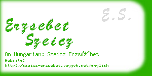 erzsebet szeicz business card